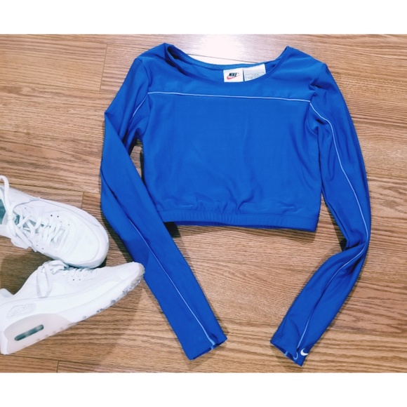 dri fit long sleeve crop top